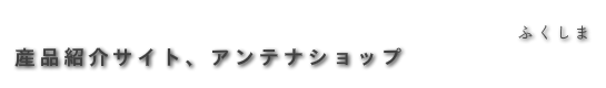 産品紹介サイト、アンテナショップ